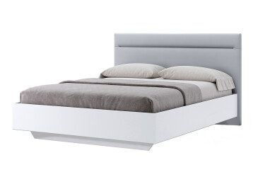 Фото Ліжко MiroMark Фемілі (без вкладу) з м'яким узголів'ям 140х200 см, біле