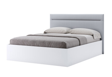 Фото Кровать MiroMark Фемили 160х200 см подъемная с мягким изголовьем, белая