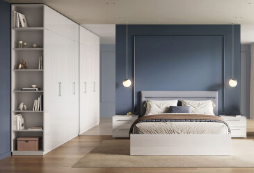 Фото Спальня МироМарк Фемили / Family 4D 160 см, Белый глянец