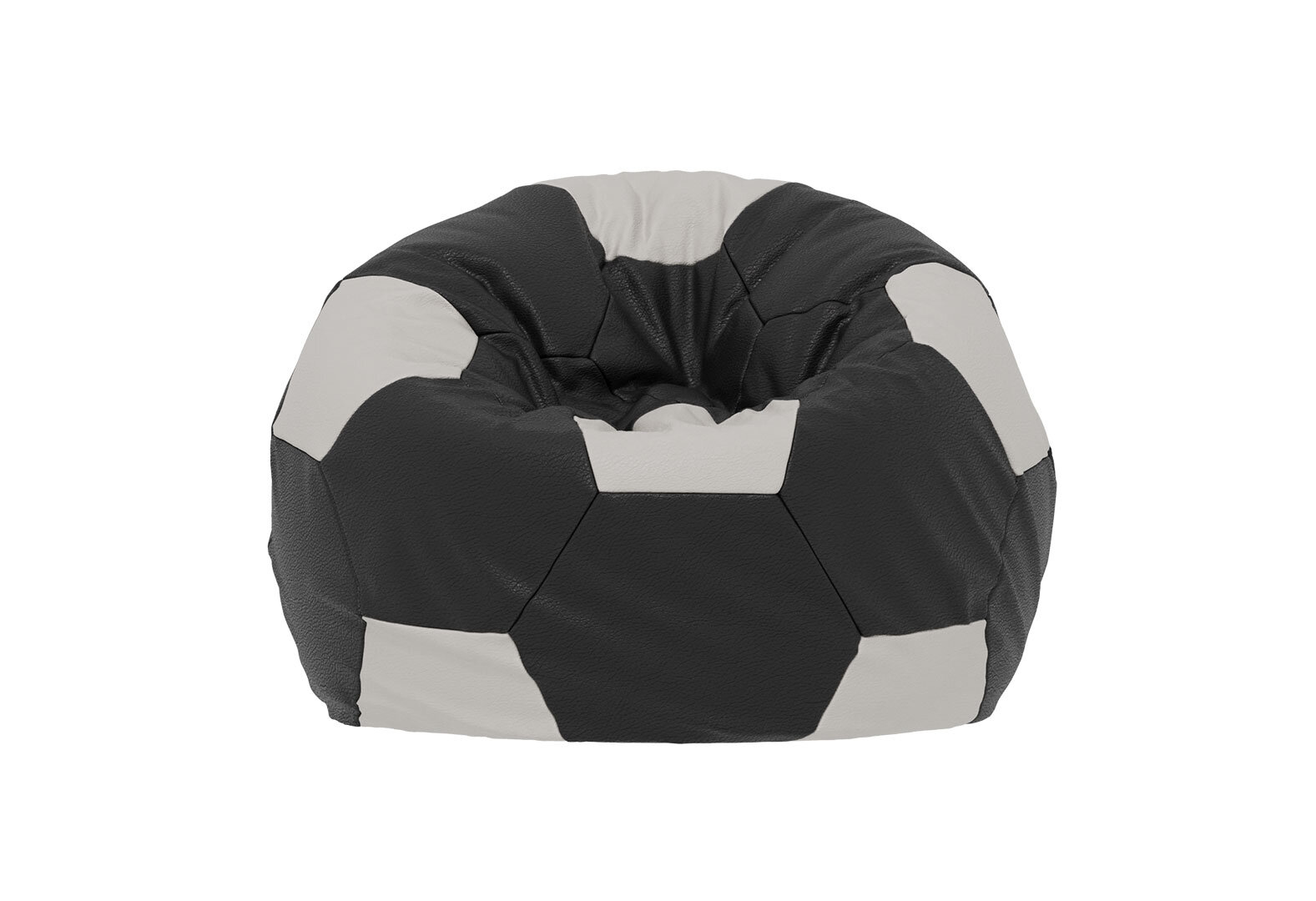 Фото 3 - Футбольный мяч XL Основная ткань: Flybag Zeus Deluxe Black; вставки: Flybag Zeus Deluxe Snow Flybag