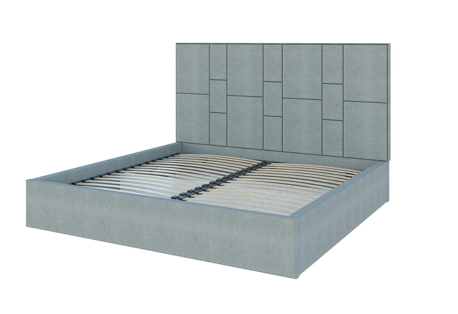 Фото 3 - Ліжко-подіум Світ Меблів Саманта 1, 180х200 см підйомне велюр Багіра, 35