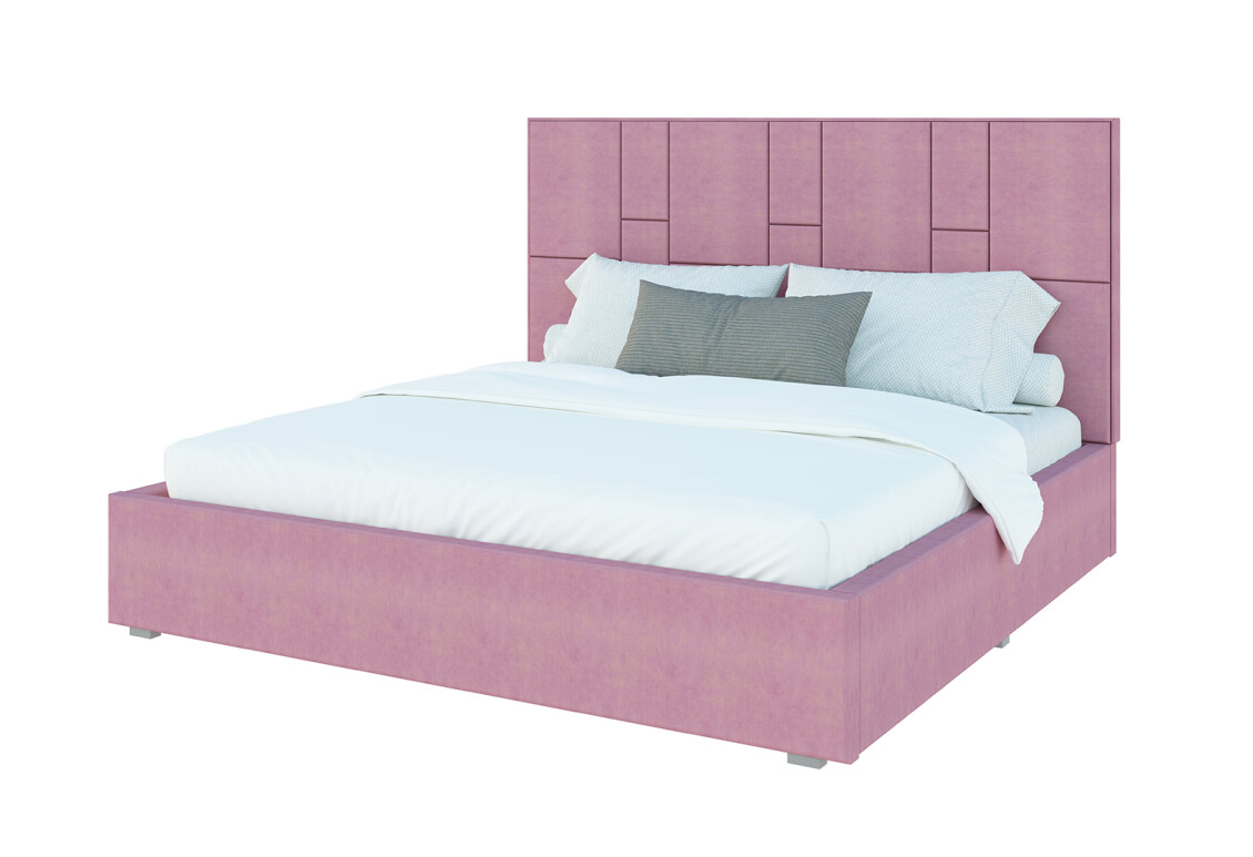 Фото Кровать-подиум Svit Mebliv Саманта 1, 180х200 см без механизма велюр Багира, 14