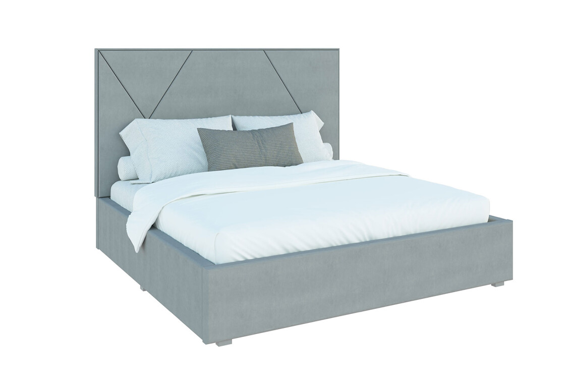 Фото Ліжко-подіум Світ Меблів Саманта 2, 120х200 см підйомне велюр Багіра, 35