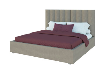 Фото Ліжко-подіум Світ Меблів Саманта 3, 160х200 см без механізму велюр Багіра, 32