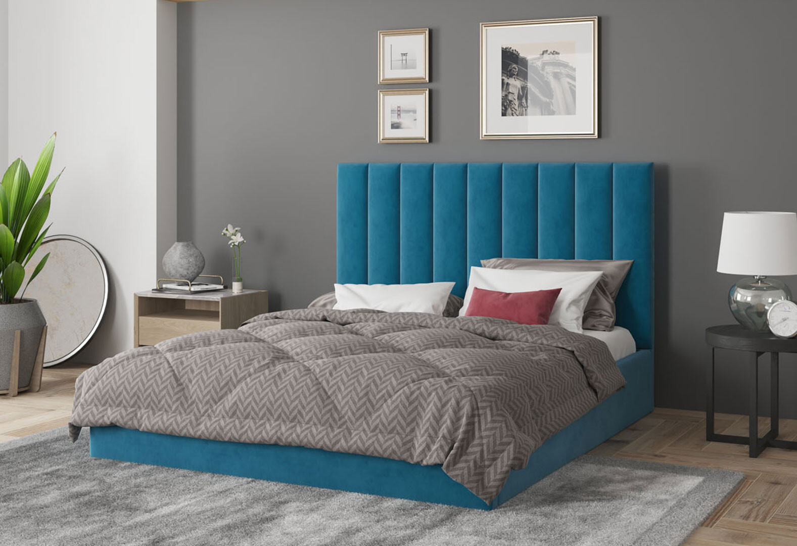 Фото 2 - Кровать-подиум Svit Mebliv Саманта 3, 120х200 см подъемная