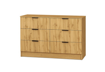 Фото Комод Viant Сіті 1 на 6 шухляд 120 см, дуб тахо