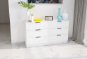 Фото 2 - Комод Viant Сити 1 на 6 ящиков 140 см, белый