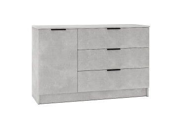 Фото Комод Viant Сіті 3 на 3 шухляди з 1 дверкою 120 см, індастріал