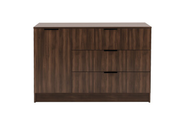 Фото Комод Viant Сіті 3 на 3 шухляди з 1 дверкою 120 см, рістретто