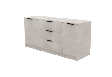 Фото Комод Viant Сіті 4 на 3 шухляди з 2 дверкою 130 см, індастріал