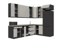 Фото 5 - Кухня VIP-master ГаМа / GaMa Люкс 300x200 см, антрацит / кашемір