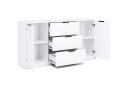 Фото 4 - Комод МироМарк Roma Color / Рома Колор с 2 дверками и 3 ящиками 160 см глянец белый