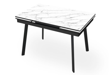 Фото Стол кухонный Jam Slim / Слим раскладной 110/170 см, черный / бриллиант 66 М