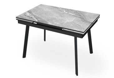 Фото Стол кухонный Jam Slim / Слим раскладной 110/170 см, черный / бриллиант 78 М