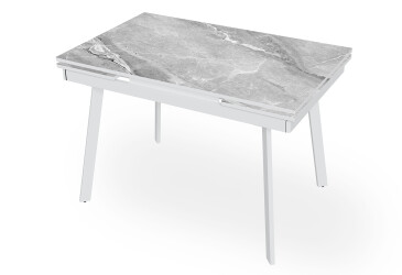 Фото Стол кухонный Jam Slim / Слим раскладной 110/170 см, белый / бриллиант 78 М