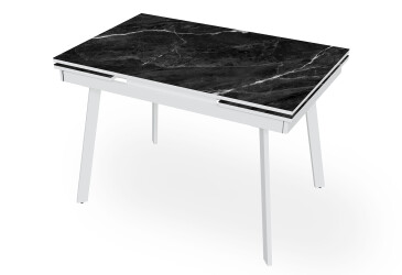 Фото Стол кухонный Jam Slim / Слим раскладной 110/170 см, белый / бриллиант 87 М