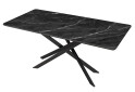 Фото 2 - Стол кухонный Jam Кирк раскладной 120/160 см, черный / стекло бриллиант 87 М