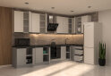 Зображення 2 - Кухня VIP-master ГаМа / GaMa Люкс 360x140 см, німфея альба / сірий