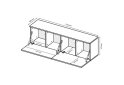 Image 5 - Секция под напольная TV МіроМарк Legs Box / Легс Бокс 175 см, глянец белый