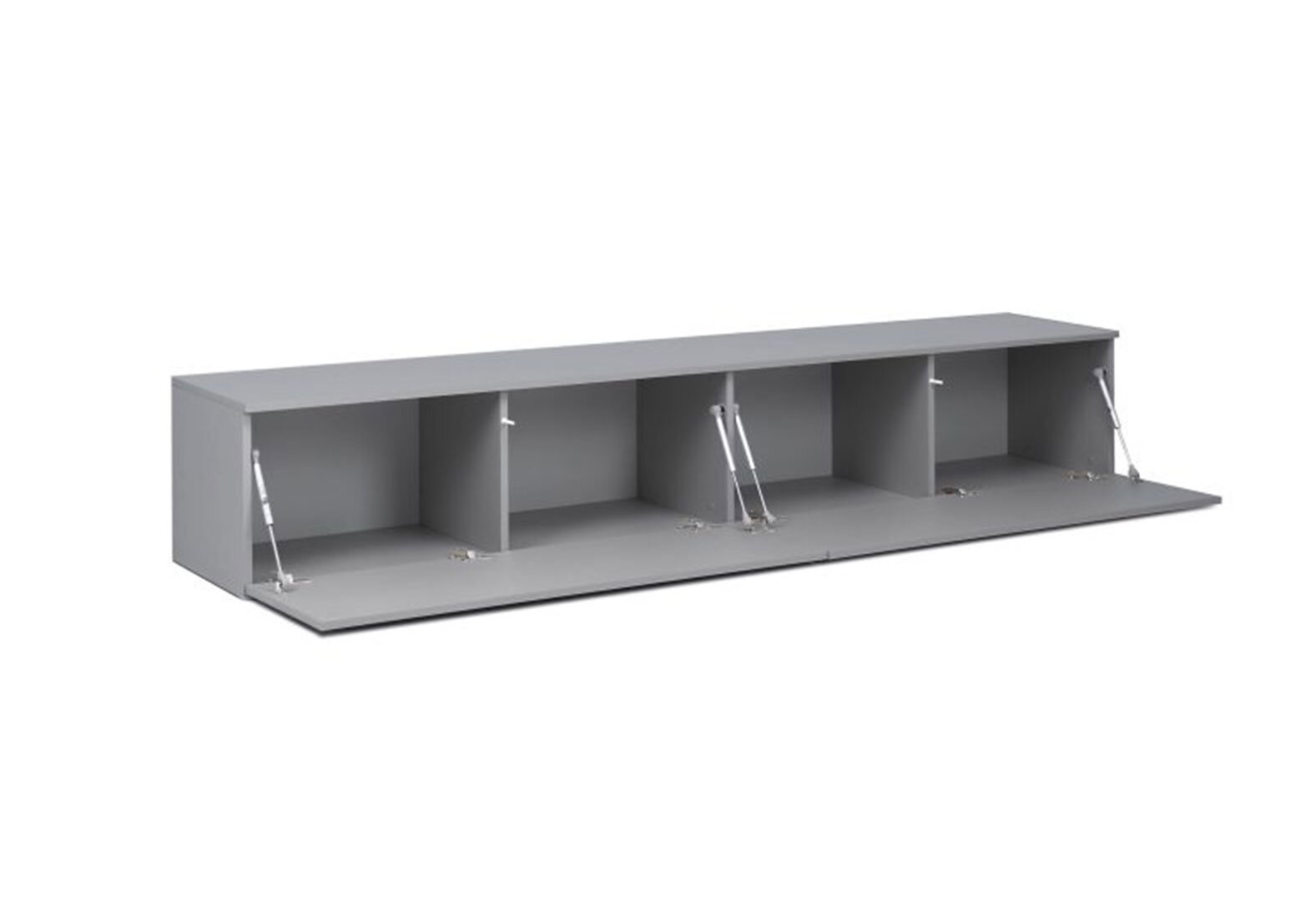 Фото 4 - Секція під TV підлогова MiroMark Legs Box / Легс Бокс 210 см, глянець сіра лава