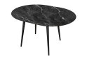 Image 2 - Стіл кухонний Jam Oliver розкладний 100 / 135 см, чорний / скло діамант 87 М