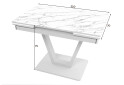 Фото 3 - Стіл кухонний Jam Maxi V / Максі В розкладний 110 / 170 см, білий / діамант 66 М