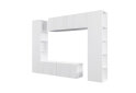 Изображение 2 - Гостиная Viant ВТ-1 с тумбой и пеналом с полками 220 см, белая