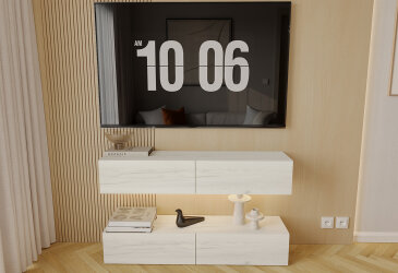 Image Вітальня Viant ВТ-10 120 см, дуб крафт білий