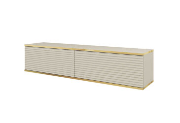 Image Тумба під телевізор Kredens furniture Oro / Оро RTV 135 МДФ з дверцятами 135 см, бежева