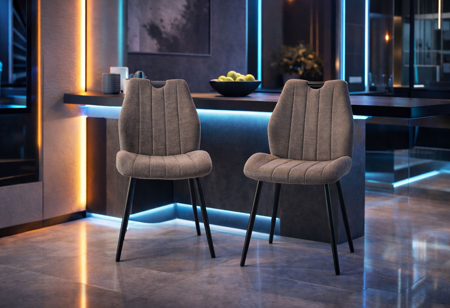 Фото 2 - Стілець Arco Brego / Арко Брего чорний метал / колір беж 34 Kredens furniture