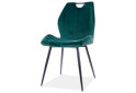 Изображение 1 - Стул Arco Velvet / Арко Вельвет матовый черный металл / Bluvel 78 зелёный Креденс Фениче