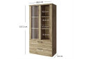 Изображение 3 - Витрина низкая Doorset / Дорсет с 2 ящиками дуб навара Kredens furniture