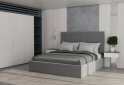 Image 2 - Кровать-подиум МироМарк Диана 160x200 подъёмная, светло-серый велюр