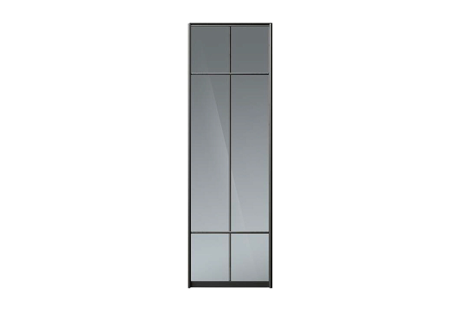 Фото 2 - Фасад Комб 41_41/3 Дзеркало Графіт 605х2400 Київський стандарт