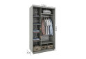 Изображение 3 - Шкаф-купе Garant 2-дверный с зеркалом 120x240x60 см кашемир, профиль серебро
