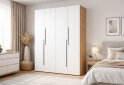 Image 2 - Шкаф Svit Mebliv Спейс четырехдверный 160х220х57 см, дуб аппалачи / нимфея альба