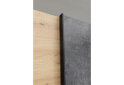 Image 6 - Шафа-купе MiroMark Вільма дводверна з шухлядами 175 см, бетон темний / дуб артизан