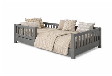 Image Кровать Arbor Drev Злата 70х140, сосна, серый