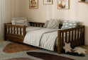 Image 2 - Ліжко Arbor Drev Злата 70х140, сосна, темний горіх