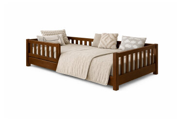 Image Кровать Arbor Drev Злата 70х140, бук, темный орех