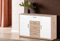 Image 2 - Комод VMV holding Рико 2-дверный с 4 ящиками 145 см Дуб сонома/Белый