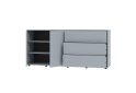 Image 3 - Комод 180 2D_3Dr (80х180х42) з 3 шухлядами і дверцятами 180 см, сіра мишка