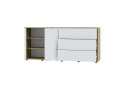 Image 3 - Комод 180 2D_3Dr (80х180х42) с 3 ящиками и дверцей 180 см, дуб артизан / нимфея альба