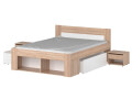 Фото 2 - Ліжко VMV holding Ріко 160х200 см з шухлядами і тумбами, дуб сонома/білий