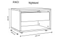 Фото 4 - Кровать VMV holding Рико 160х200 см с ящиками и тумбами, дуб сонома/белый