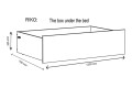 Фото 5 - Кровать VMV holding Рико 160х200 см с ящиками и тумбами, дуб сонома/белый