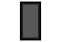 Image 1 - Фасад стеклянный графит 725x496 (В50 h-720), рама МДФ черная Софи Svit Mebliv