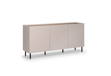 Image Комод MiroMark Нео с дверцей 160 см, глянец дуб леворный / супермат тоффи