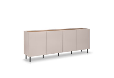 Image Комод MiroMark Нео с дверцей 200 м, глянец дуб леворно / супермат тоффи