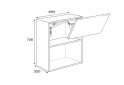 Image 1 - В 60 Б Free Fold (фасад ДСП) Марго Svit Mebliv